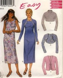 6038 NL EZ LONGER SLVLSS DRESS,BOLERO,TOP PATTERN 6-16